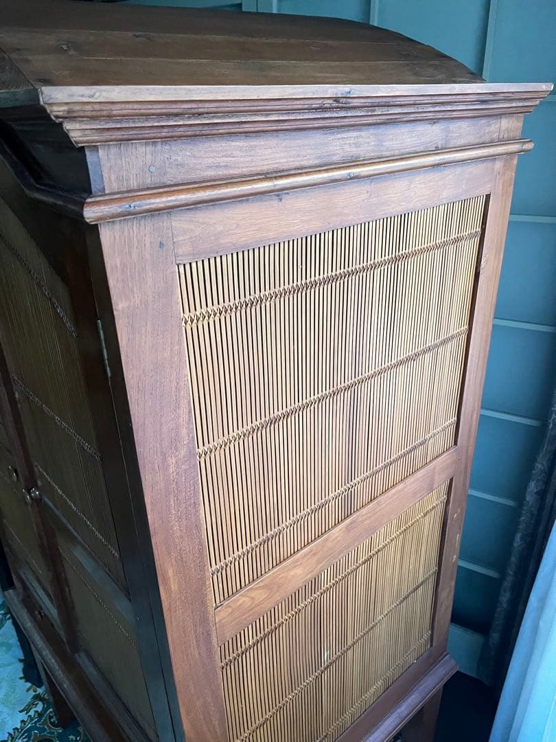 希少 アジアン キャビネット インテリア バンブー アンティーク インテリア