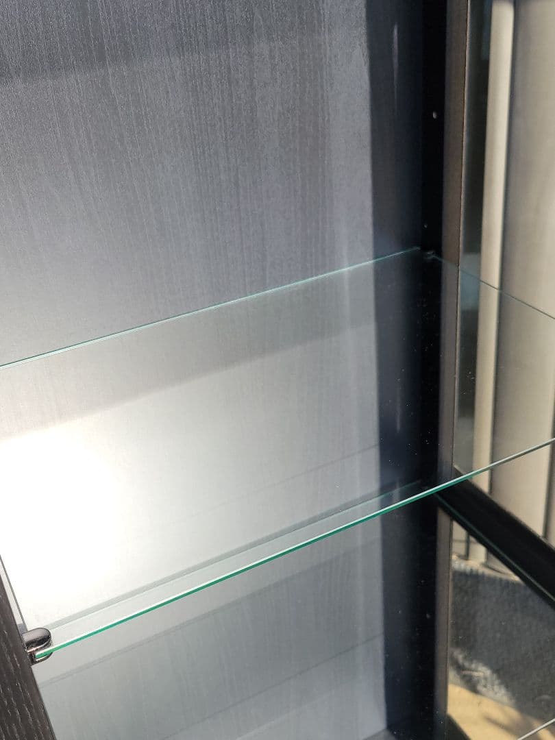 やっほーIKEA イケア ガラスキャビネット スリム コレクションケース