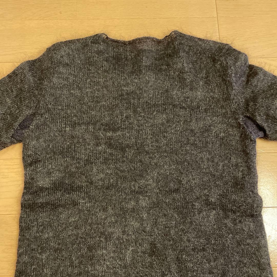 BOTTEGA VENETA 長袖レイヤードニット グレー✖️ネイビー S