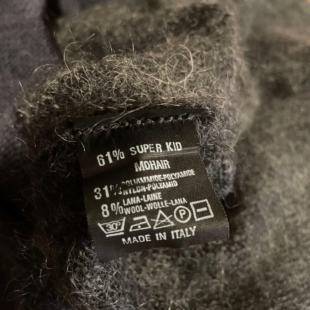 BOTTEGA VENETA 長袖レイヤードニット グレー✖️ネイビー S