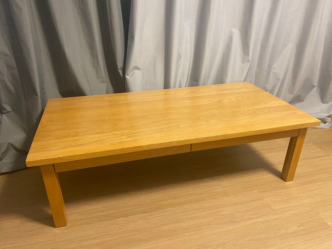 お正月値引き中！無印良品　天然木　センターテーブル　w1200タイプ