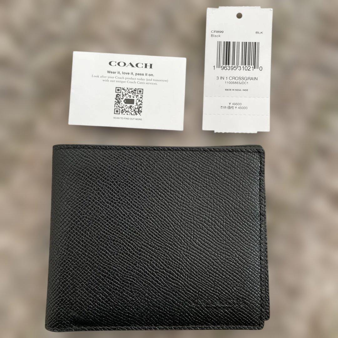 新品未使用　49500円 COACH 二つ折り