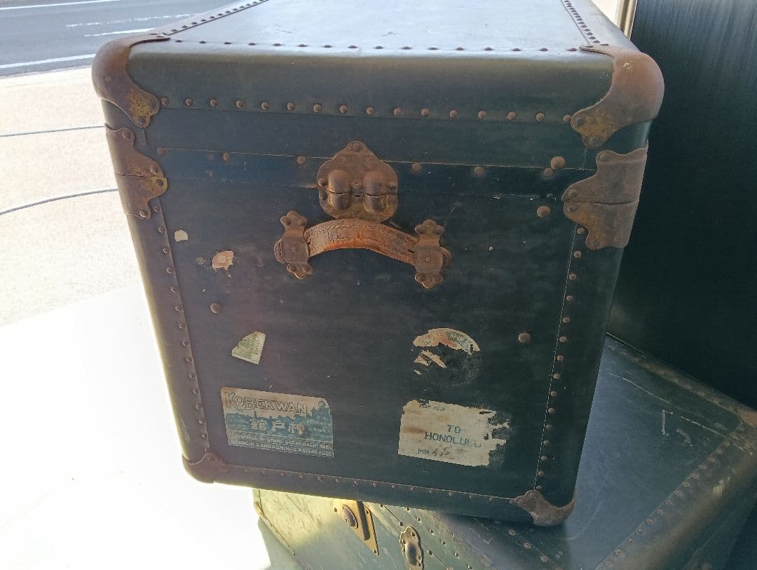 【訳あり】衣装ケース　インテリア　ビンテージトランク