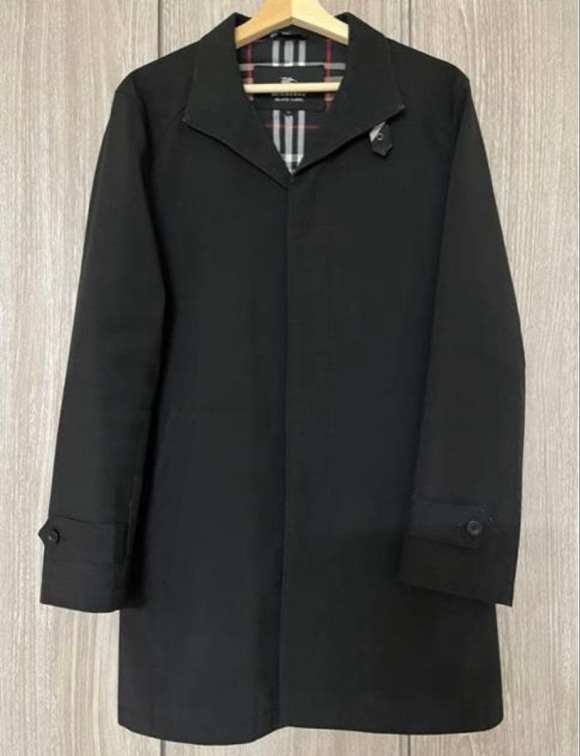 バーバリーブラックレーベル　ジャケット　トレンチコート チェック裏地　M 黒