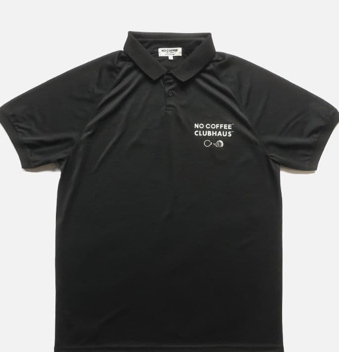 NO COFFEE CLUBHAUS ポロシャツ ブラック XL