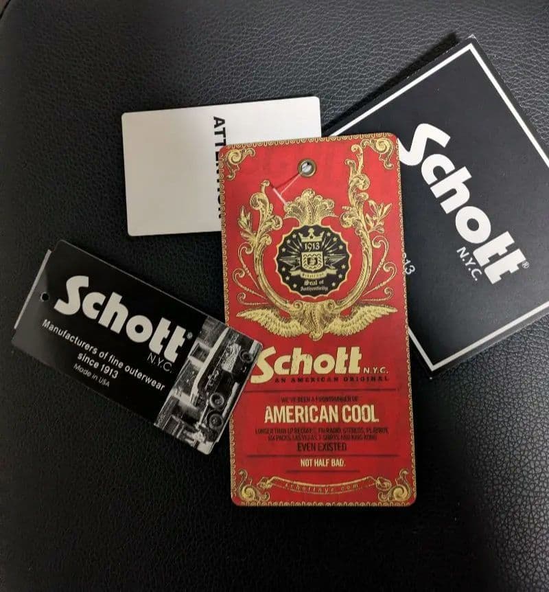 Schott 613UST ワンスター USA製TALL サイズ40 黒 極美品