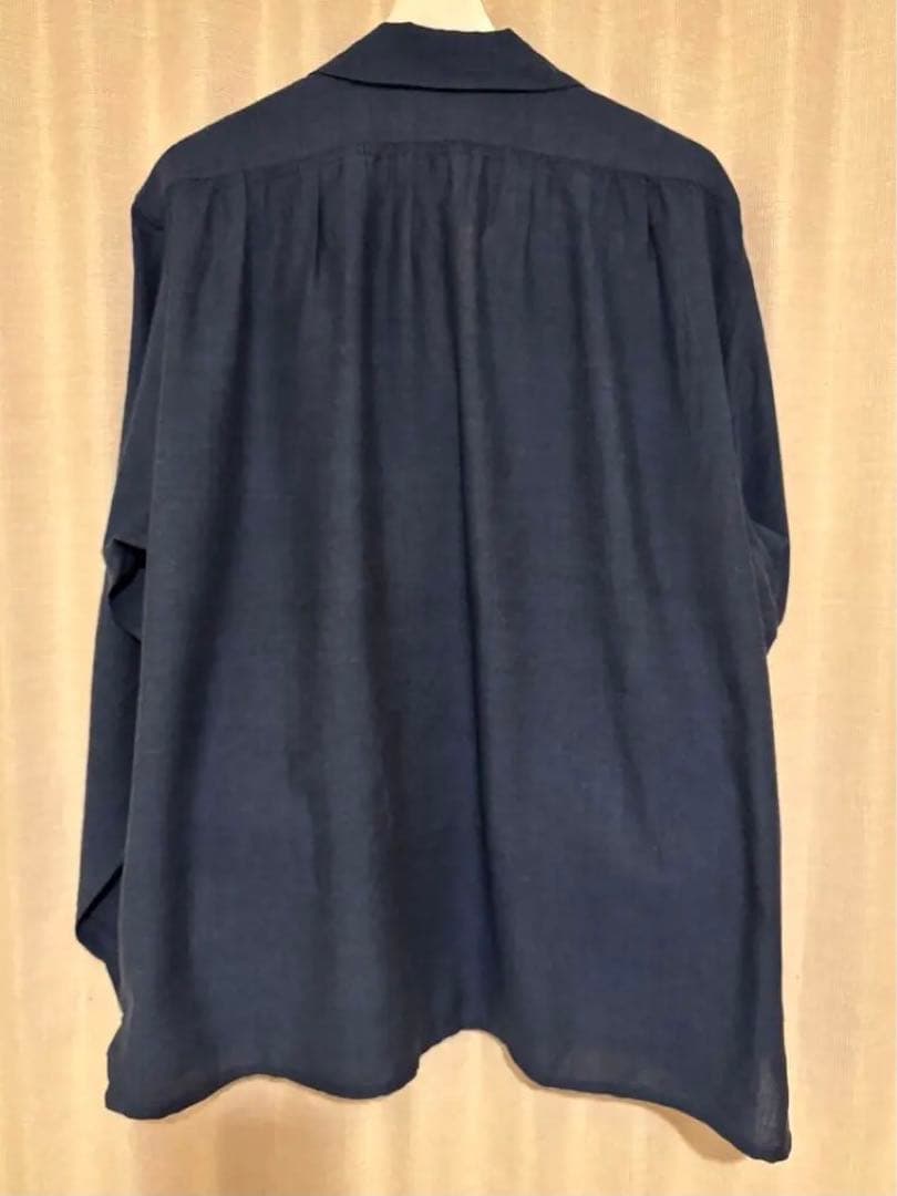 NICENESS S.THOM ヘザーシャンブレーオープンカラージャケットシャツ