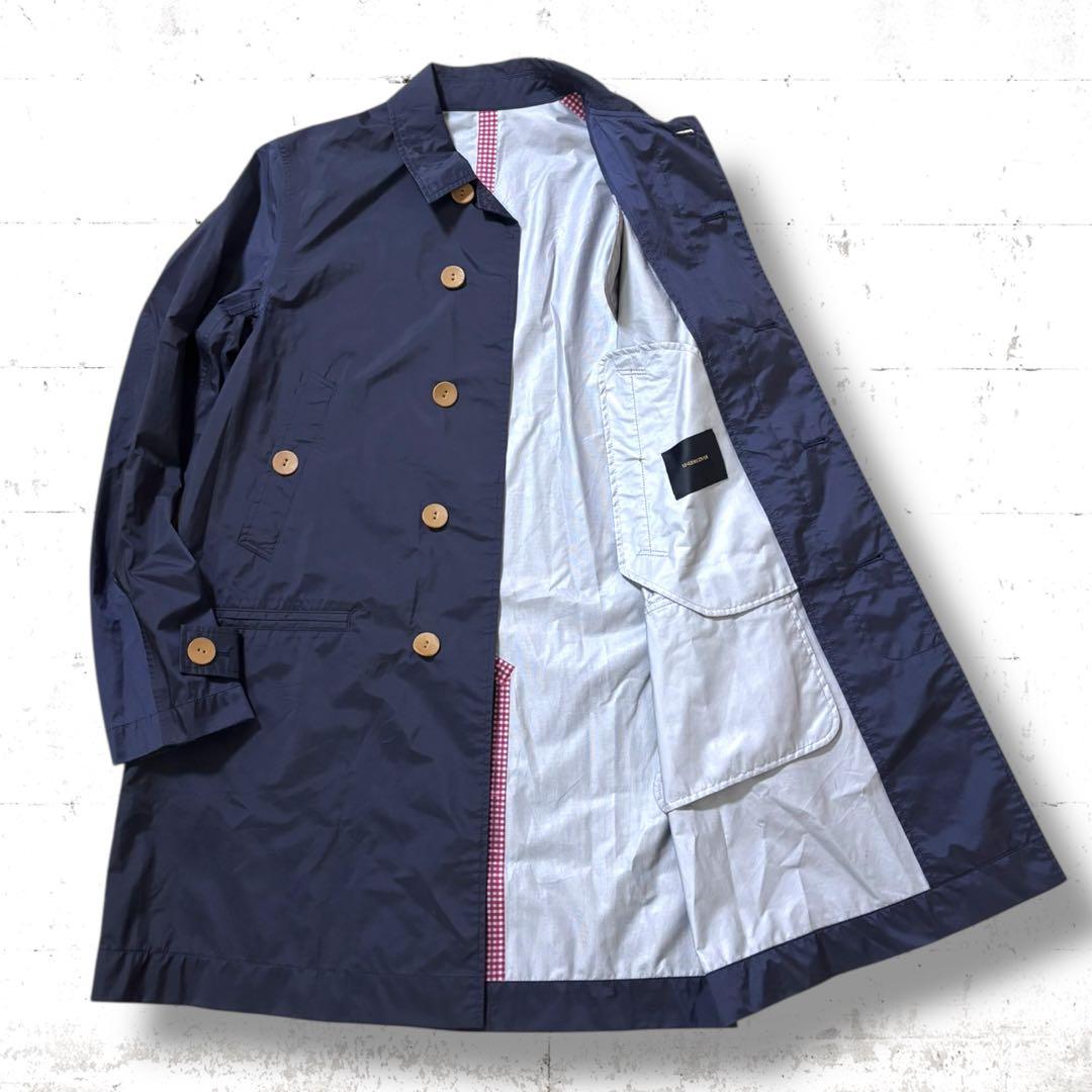 美品　archive undercover ナイロン　ステンカラーコート　比翼