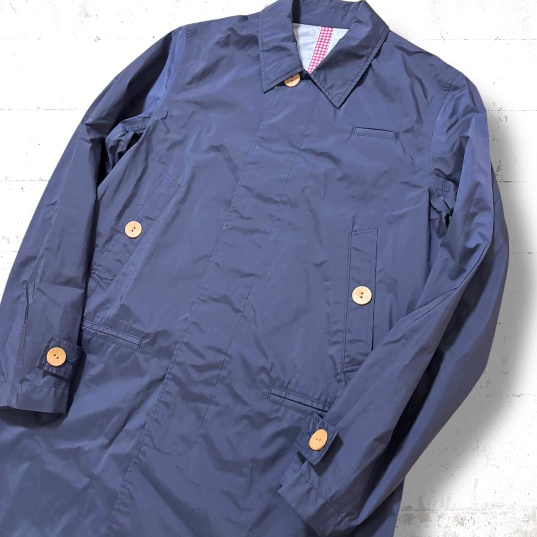 美品　archive undercover ナイロン　ステンカラーコート　比翼