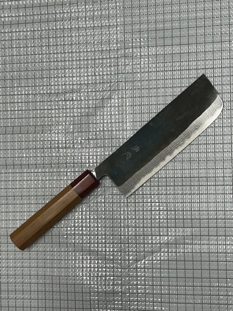 仙助 包丁 菜切包丁 165mm 安来鋼青紙２号 アメリカンチェリー八角柄