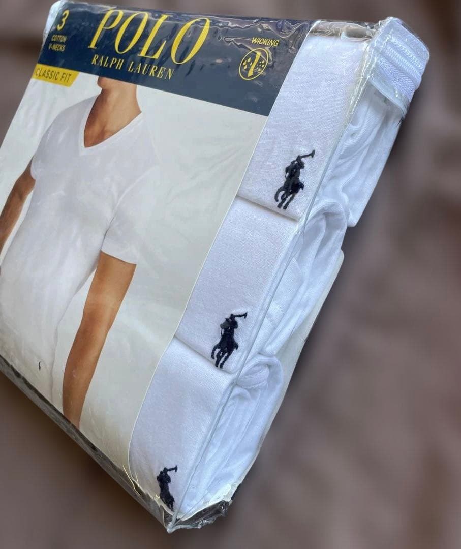 新品 正規品 POLO Ralph Lauren VネックTシャツ 3枚セット
