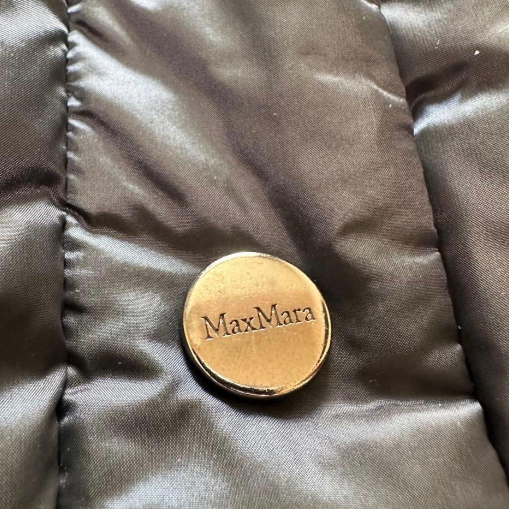 Max Mara　フーディリバーシブルテクニカルダウン ロングジレ　ネイビー