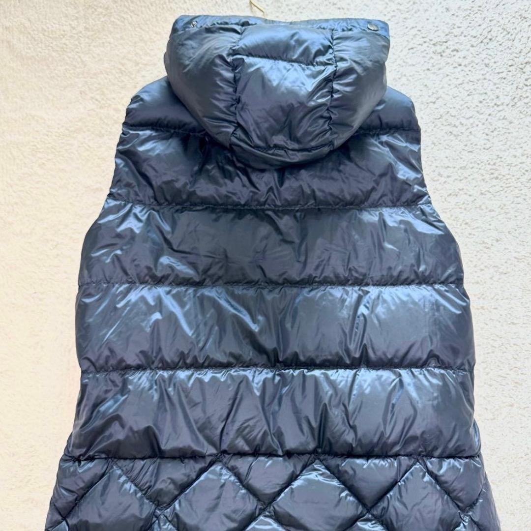 Max Mara　フーディリバーシブルテクニカルダウン ロングジレ　ネイビー