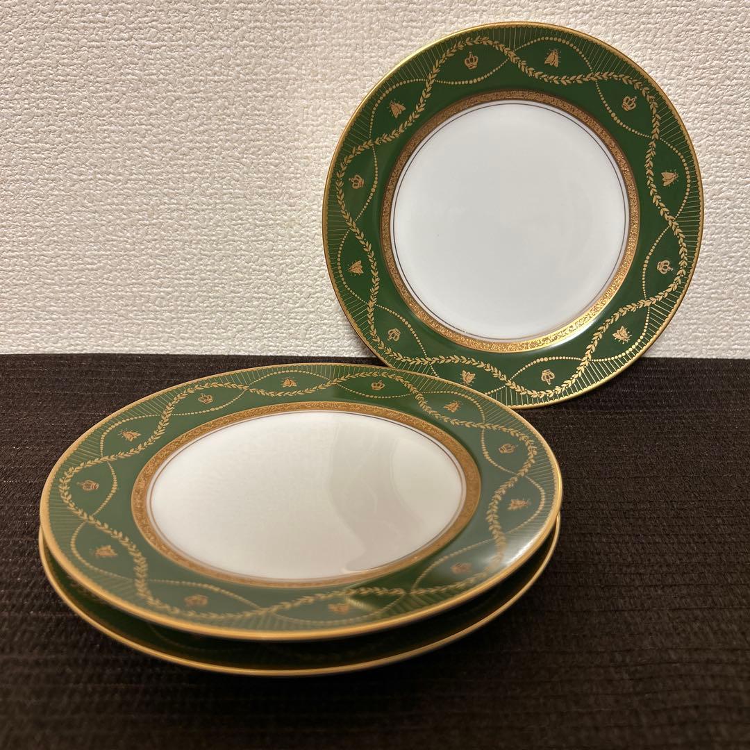 大倉陶園　ナポレオン　デザートプレート　16.8cm 金彩金蝕