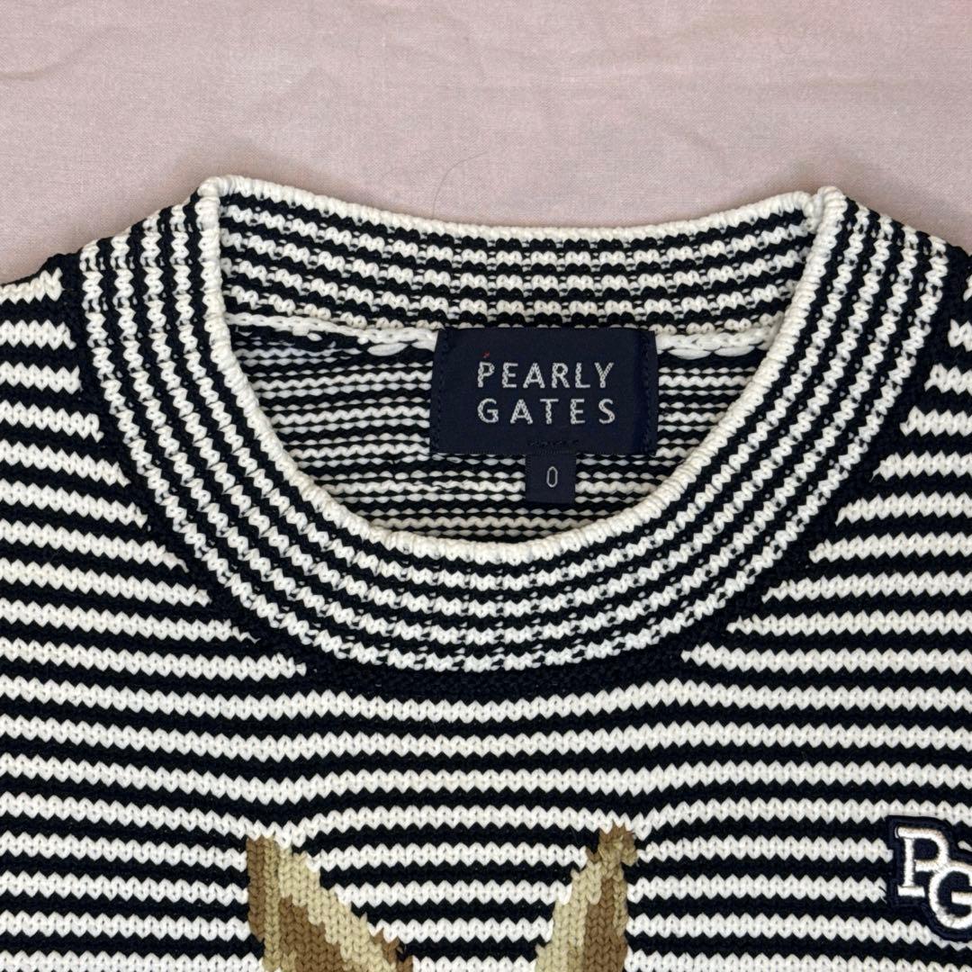 【即発送】極美品　パーリーゲイツ ニット ボーダーセーター　定価４万円