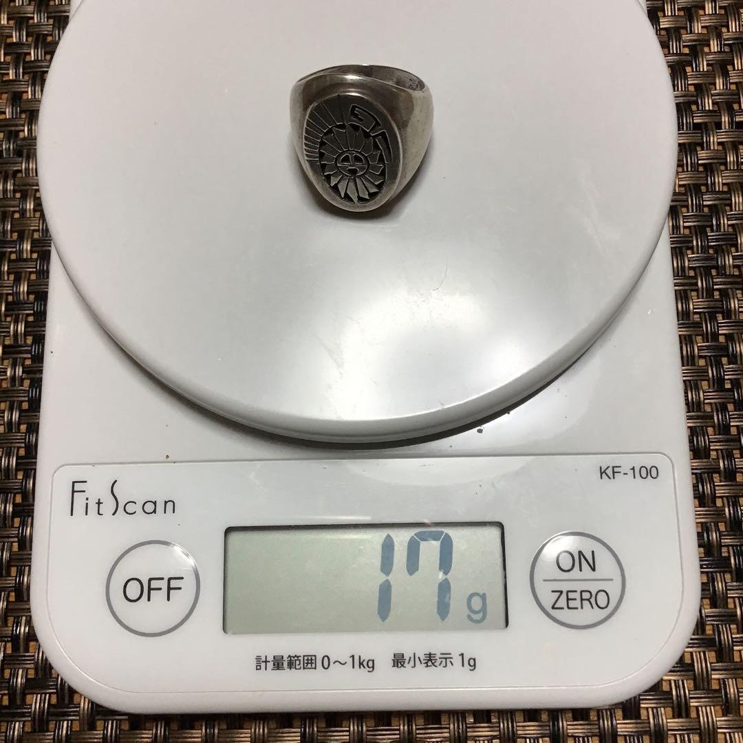 インディアンジュエリー　ナバホ　リング　サンフェイス　スターリングシルバー