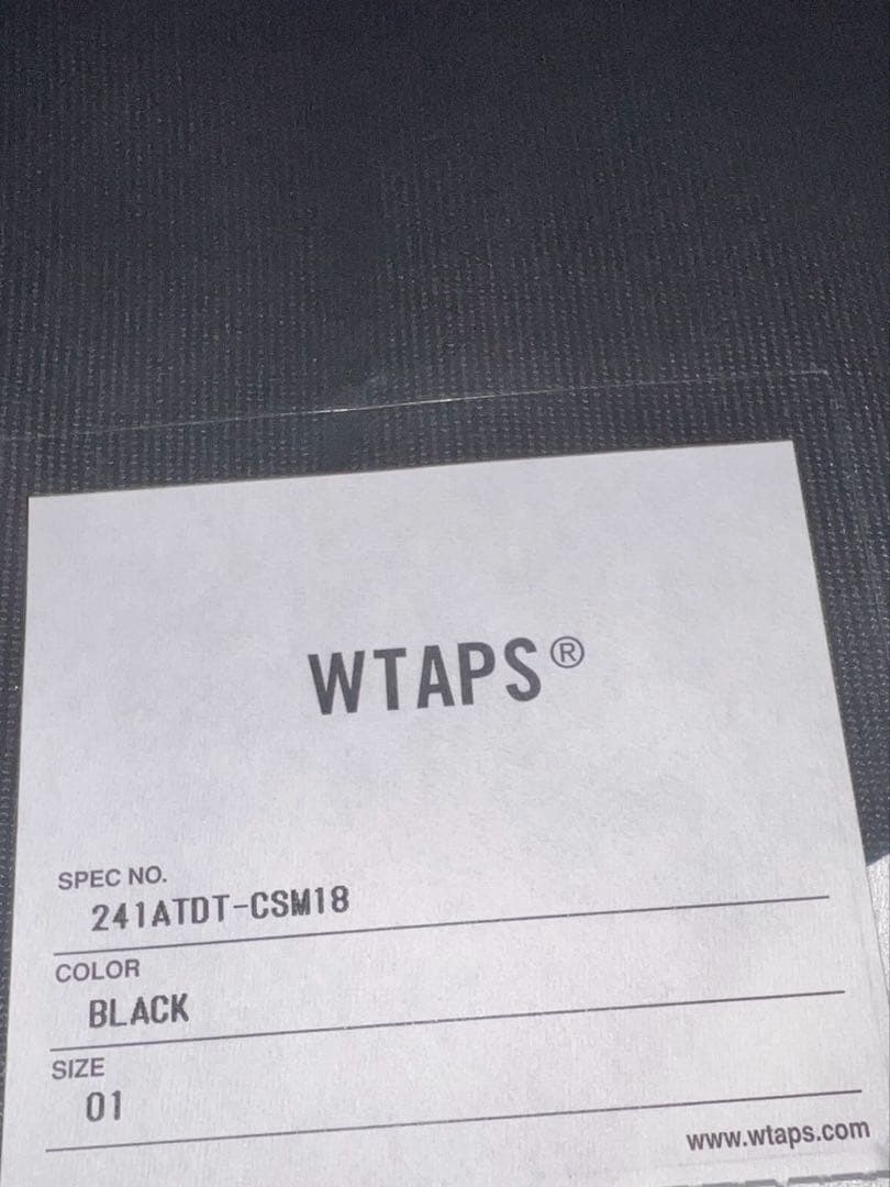 WT VUA 96 ブラック 七分袖カットソー