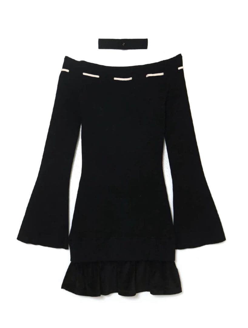 ワンピース ANDMARY Lilian ribbon mini dress