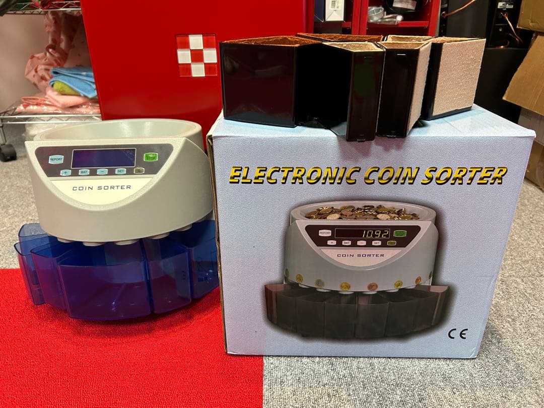 カウンター　小銭　自動　高速　500枚　電子式硬貨選別機
