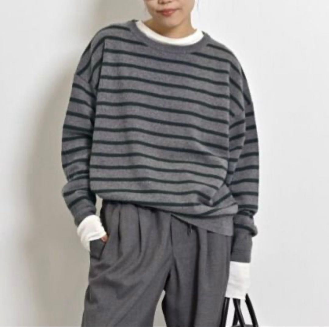 アパルトモン BORDER BF KNIT PULLOVER