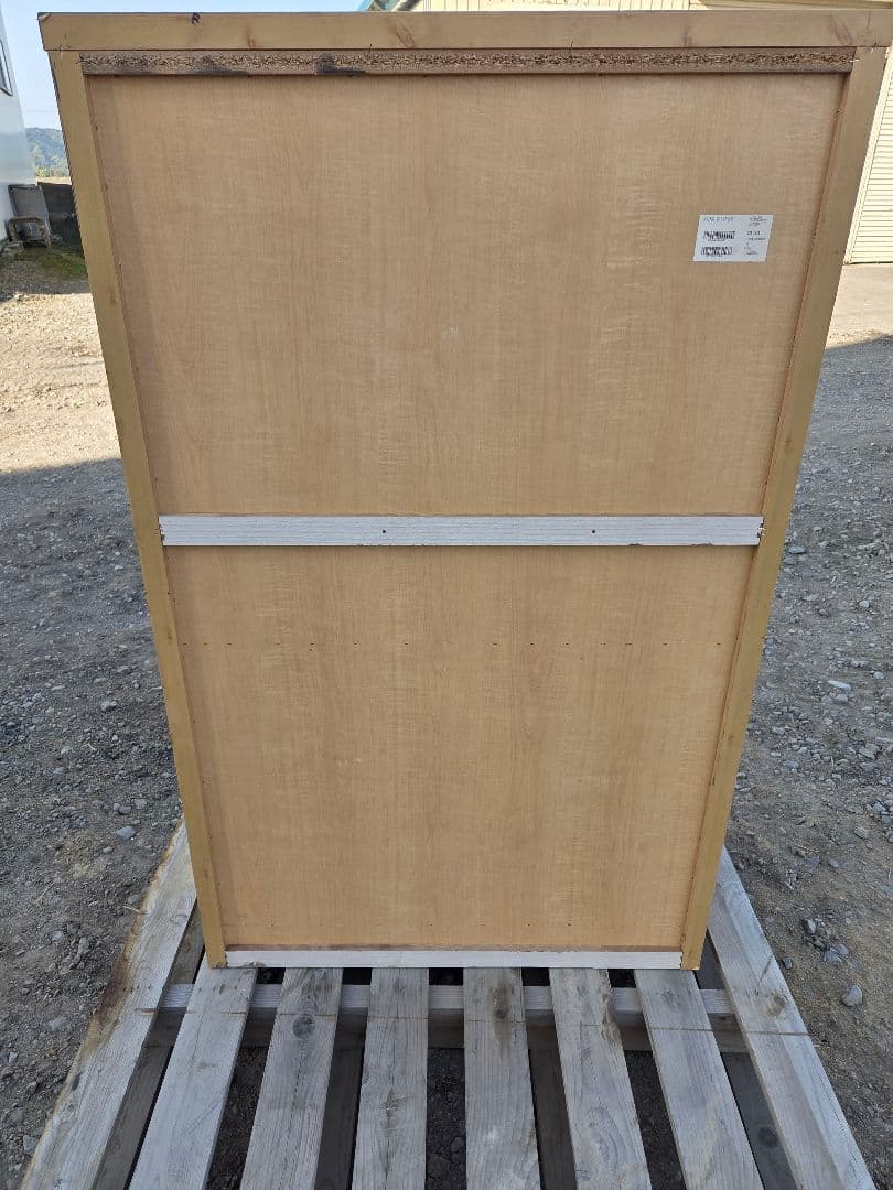 ナチュラルウッド 8段チェスト　北海道道央限定配送or引取