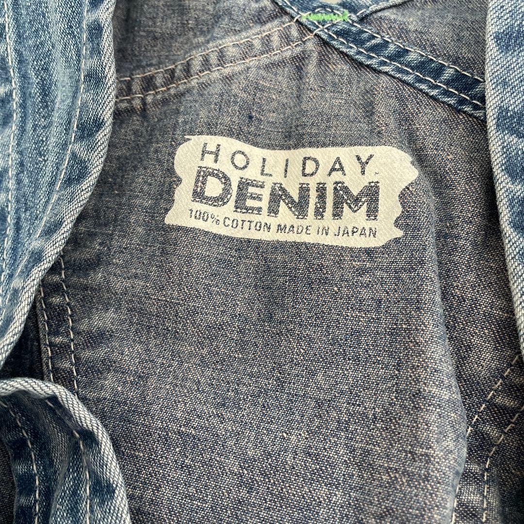 【HOLIDAY】 スリムフレアデニムオーバーオール