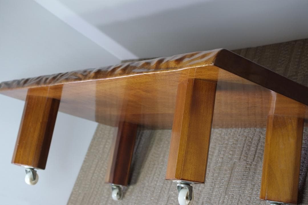 天然木 銘木 一枚板 センターテーブル 和室座卓 リビング別荘 札幌近郊配達無料