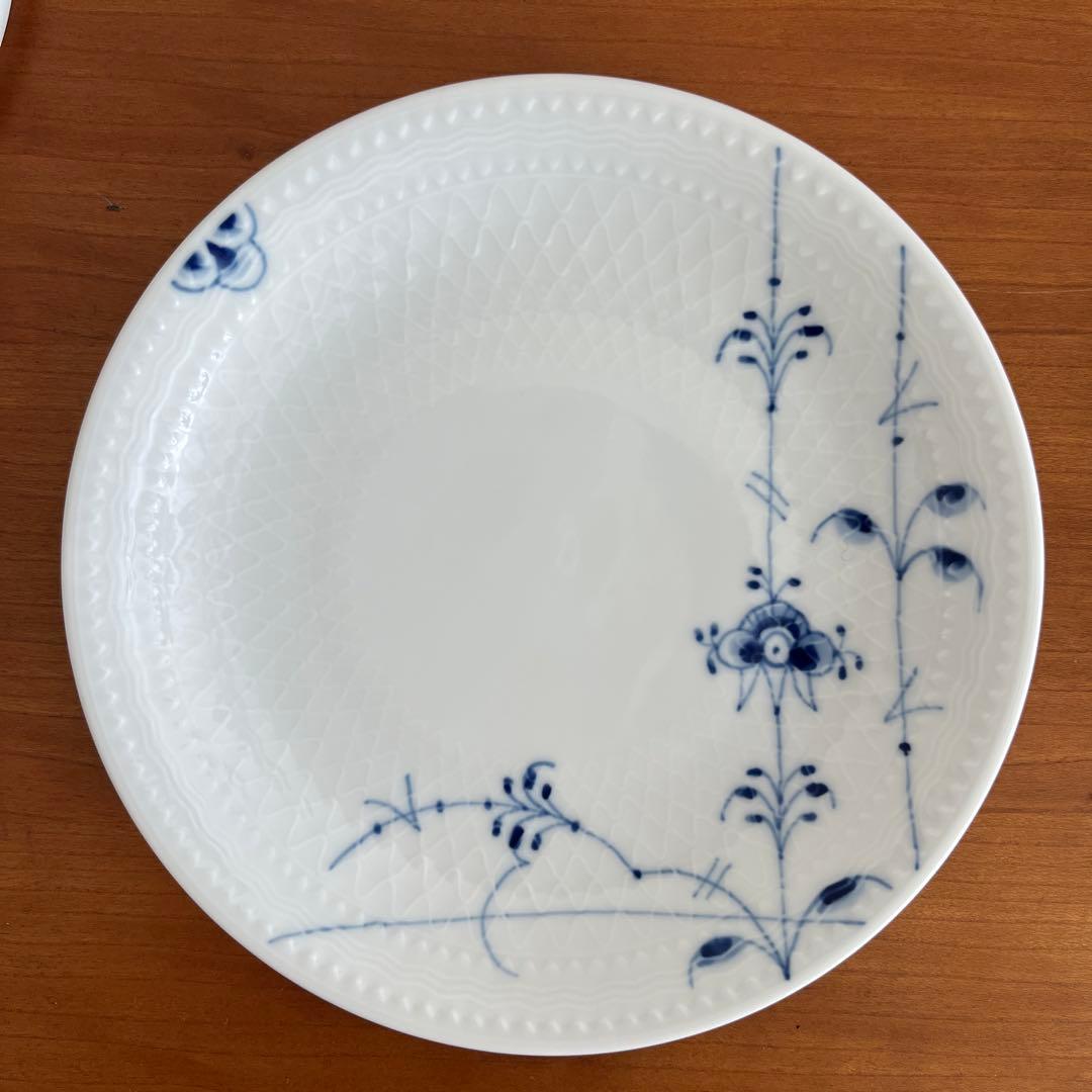 ☆極美品☆ロイヤルコペンハーゲン ブルーパルメッテ 蓋付きボウル&ソーサー ペア