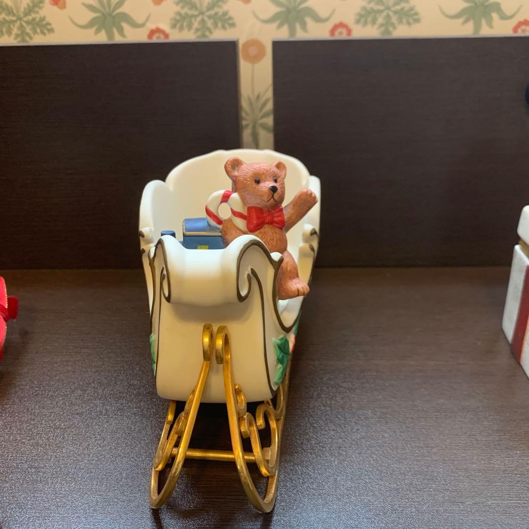 クリスマス　陶製デコレーションセット