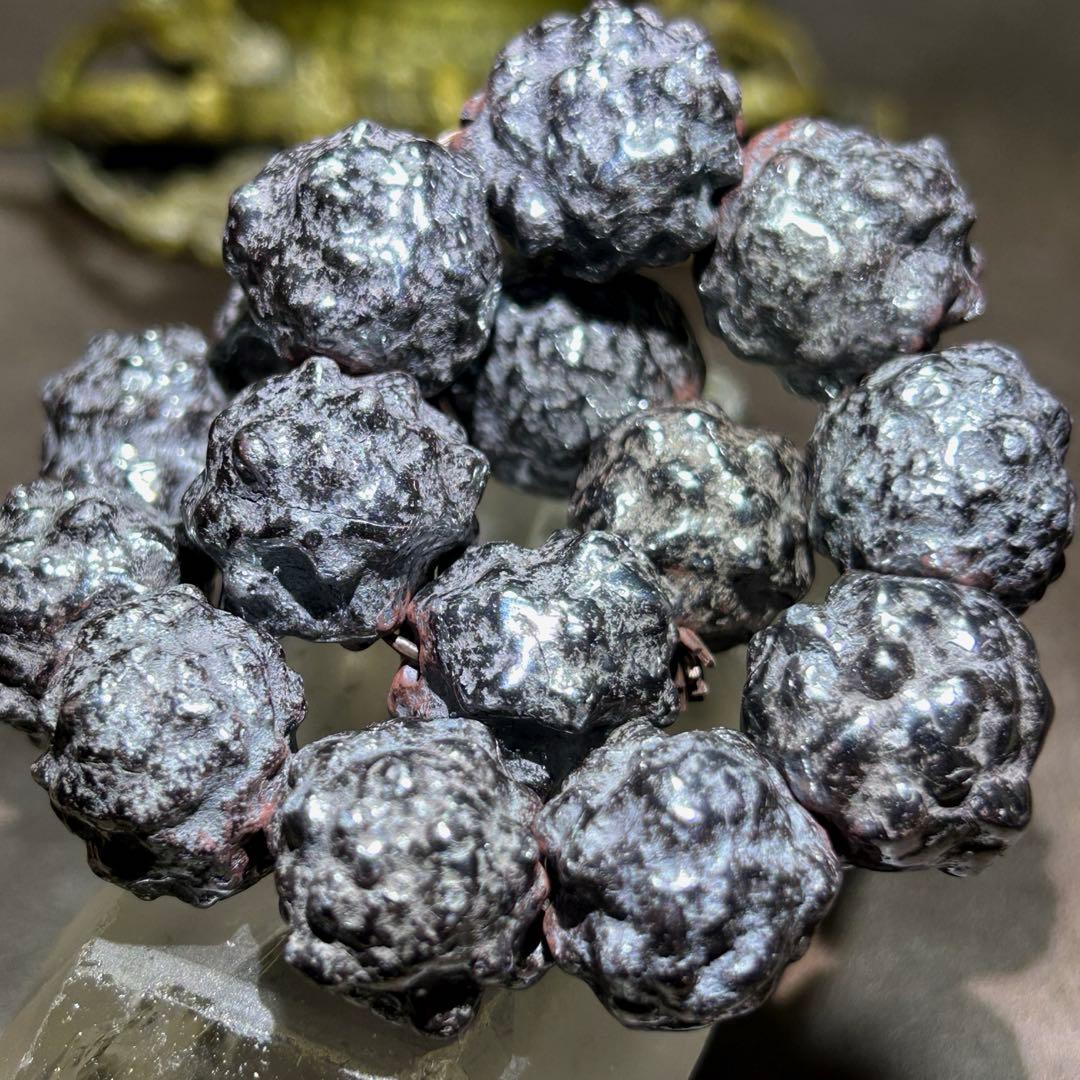 ☆最高級品！メテオライト　隕石　ブレス　原石　帝王宝珠！宇宙聖石