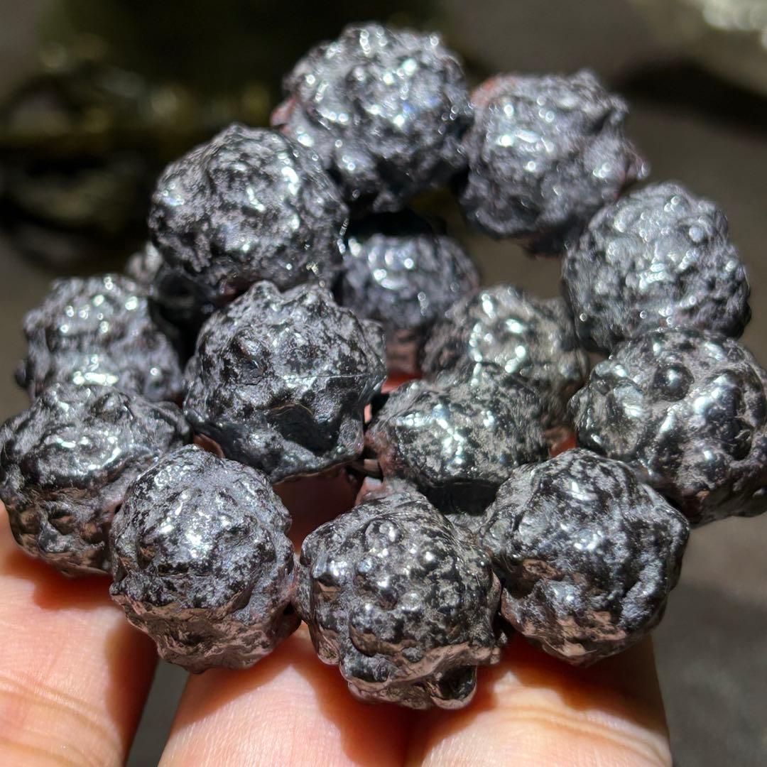 ☆最高級品！メテオライト　隕石　ブレス　原石　帝王宝珠！宇宙聖石