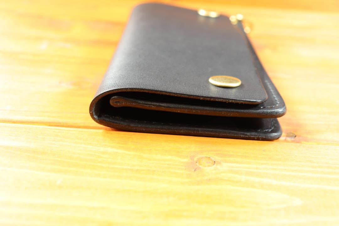【即納商品】　ロングトラッカーウォレット　真鍮　栃木レザー