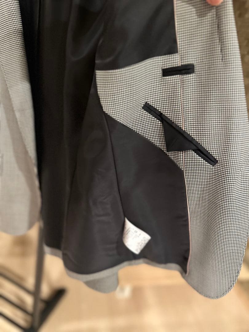 INDIVI セットアップ グレー チェック柄