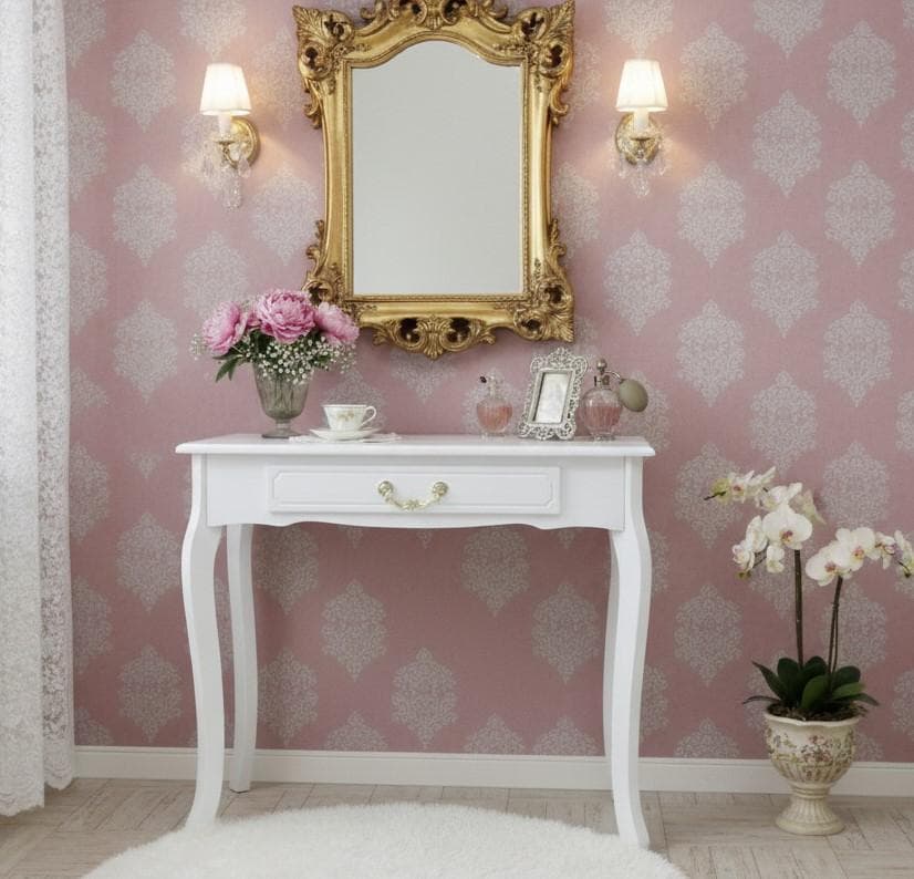 【新品】猫脚　アンティーク風デスク　姫系　フレンチ　ロマンティック　アウトレット