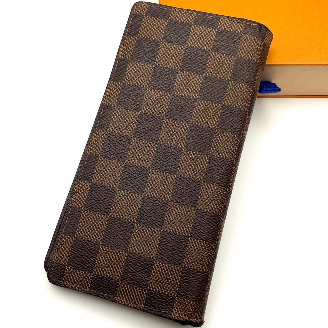 【お手頃価格】ルイヴィトン 長財布 ポルトフォイユ ブラザ ダミエ エベヌ