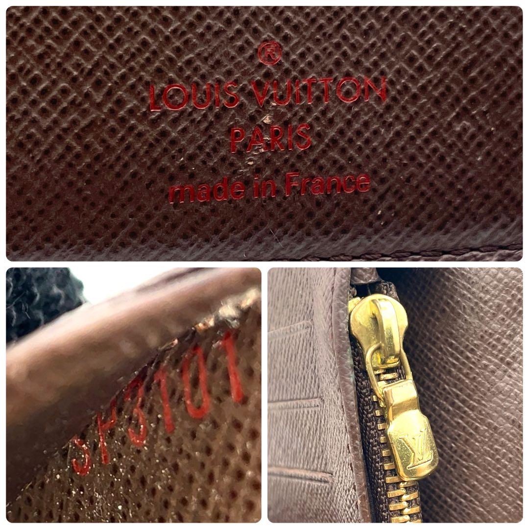 【お手頃価格】ルイヴィトン 長財布 ポルトフォイユ ブラザ ダミエ エベヌ