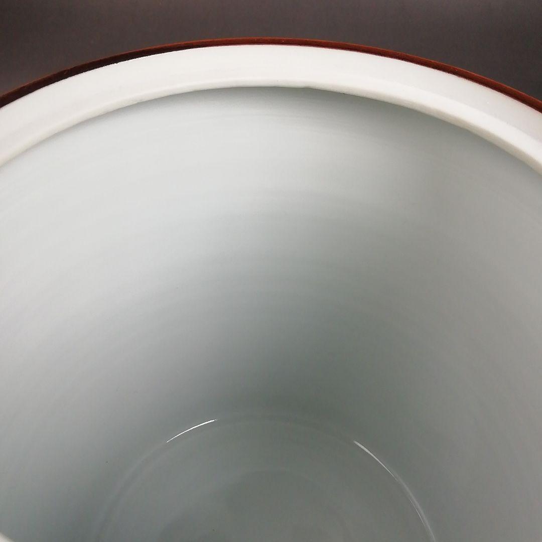 Ｔ９５３　皆具　『染付　桶側』『平安　橋本龍岳 造』　共箱　茶道具