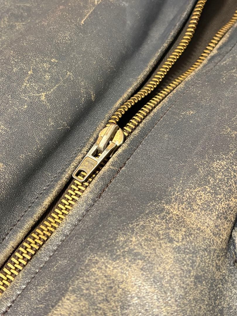 vintage 70's フランス軍　パイロットレザージャケット