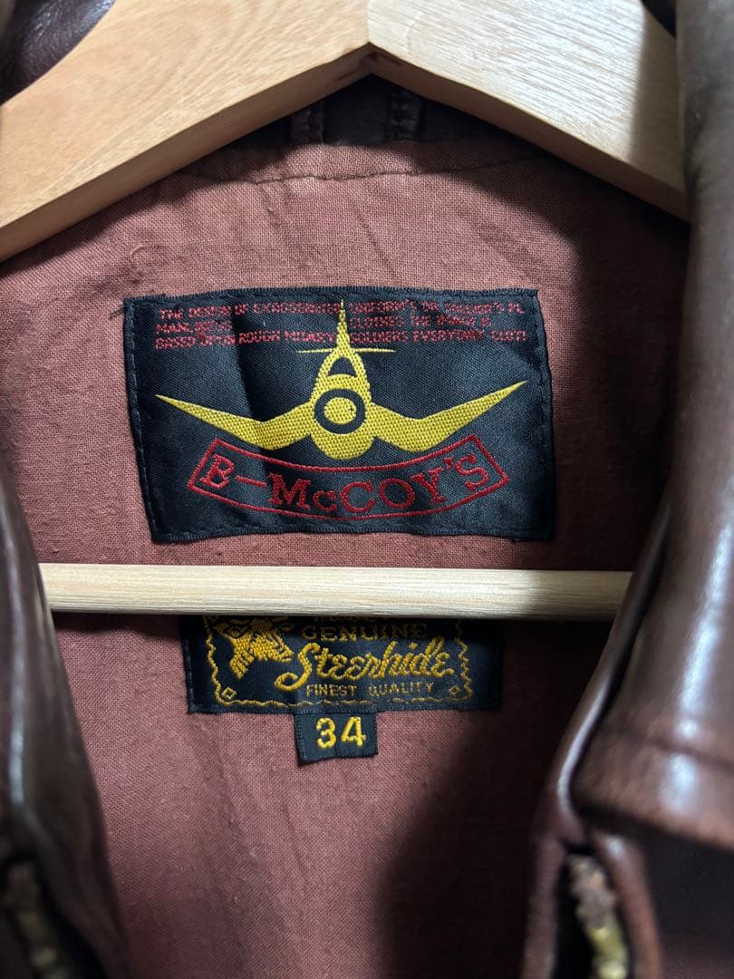 B-McCoy’s レザーライダースジャケット Aero スタイル 34