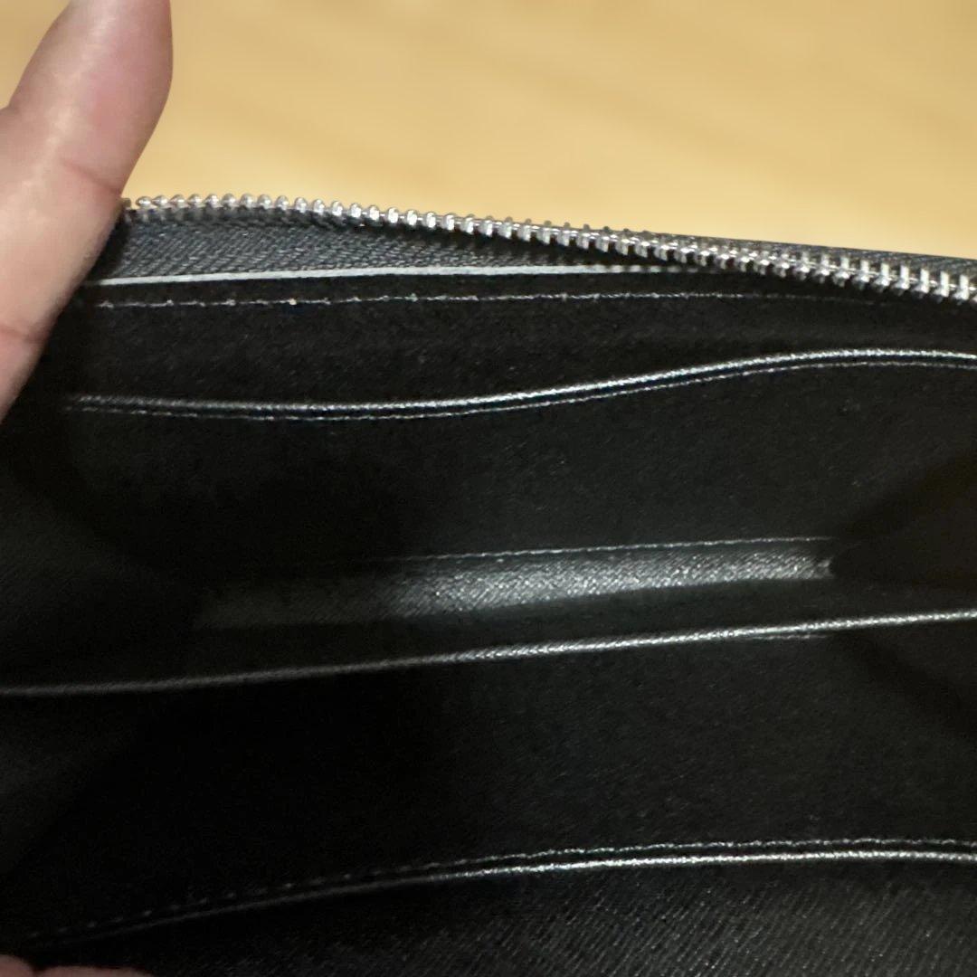 VUITTONロゴダミエパターン ブラック 長財布
