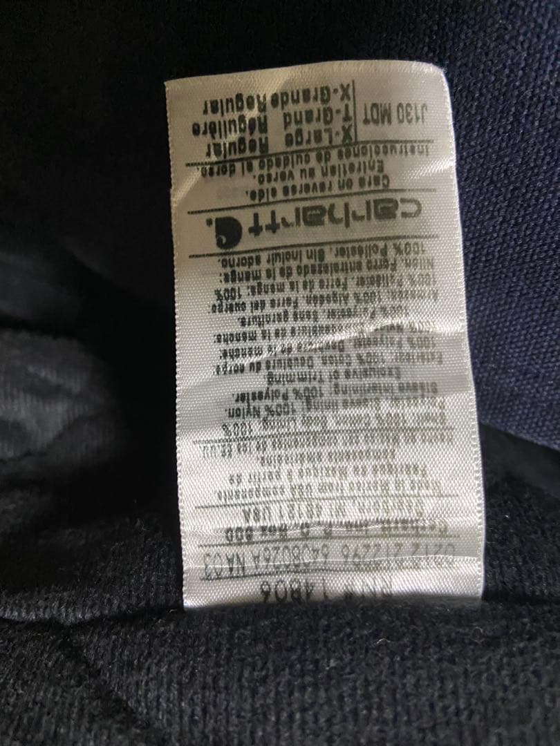 carhartt カーハート アクティブジャケット XL メキシコ製 企業ロゴ