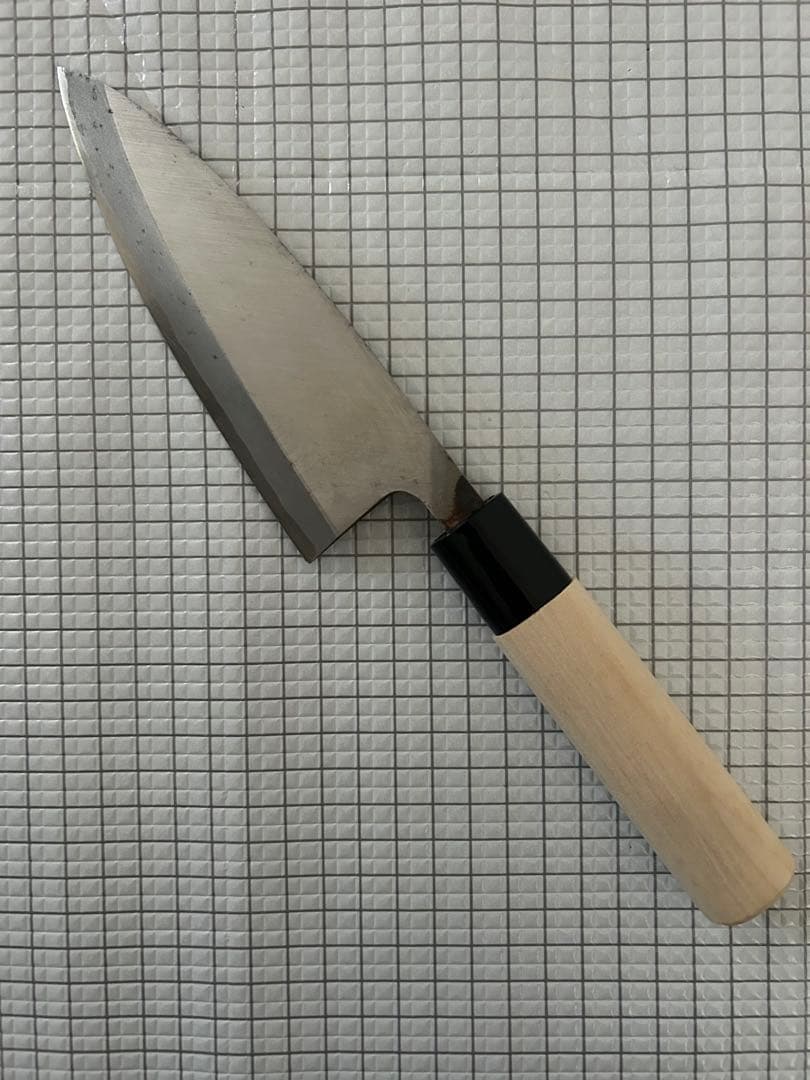 左用 出刃 包丁 出刃包丁 安来鋼青紙２号 150mm 朴丸柄 左利き用