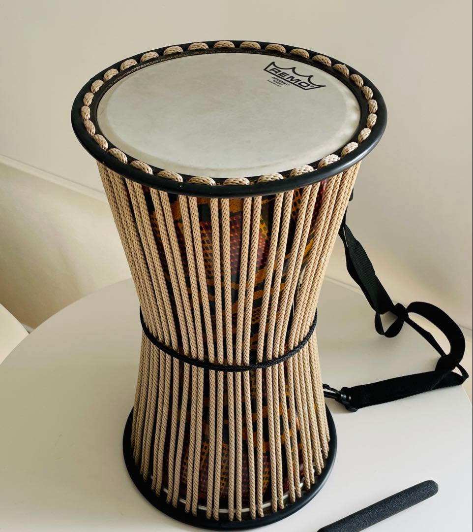 REMO トーキングドラム　専用マレット付属 　アフリカ楽器