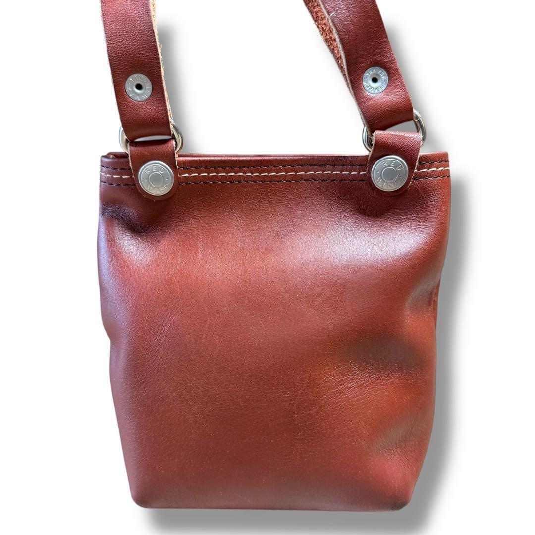 美品 RED WING ウエストポーチ ベルトポーチ レッドブラウン 本革