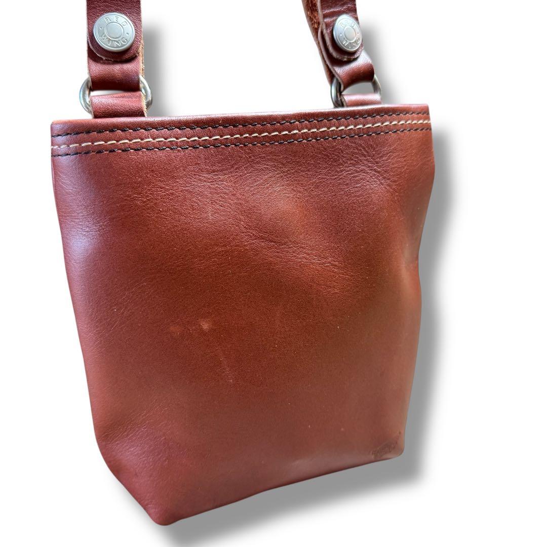 美品 RED WING ウエストポーチ ベルトポーチ レッドブラウン 本革