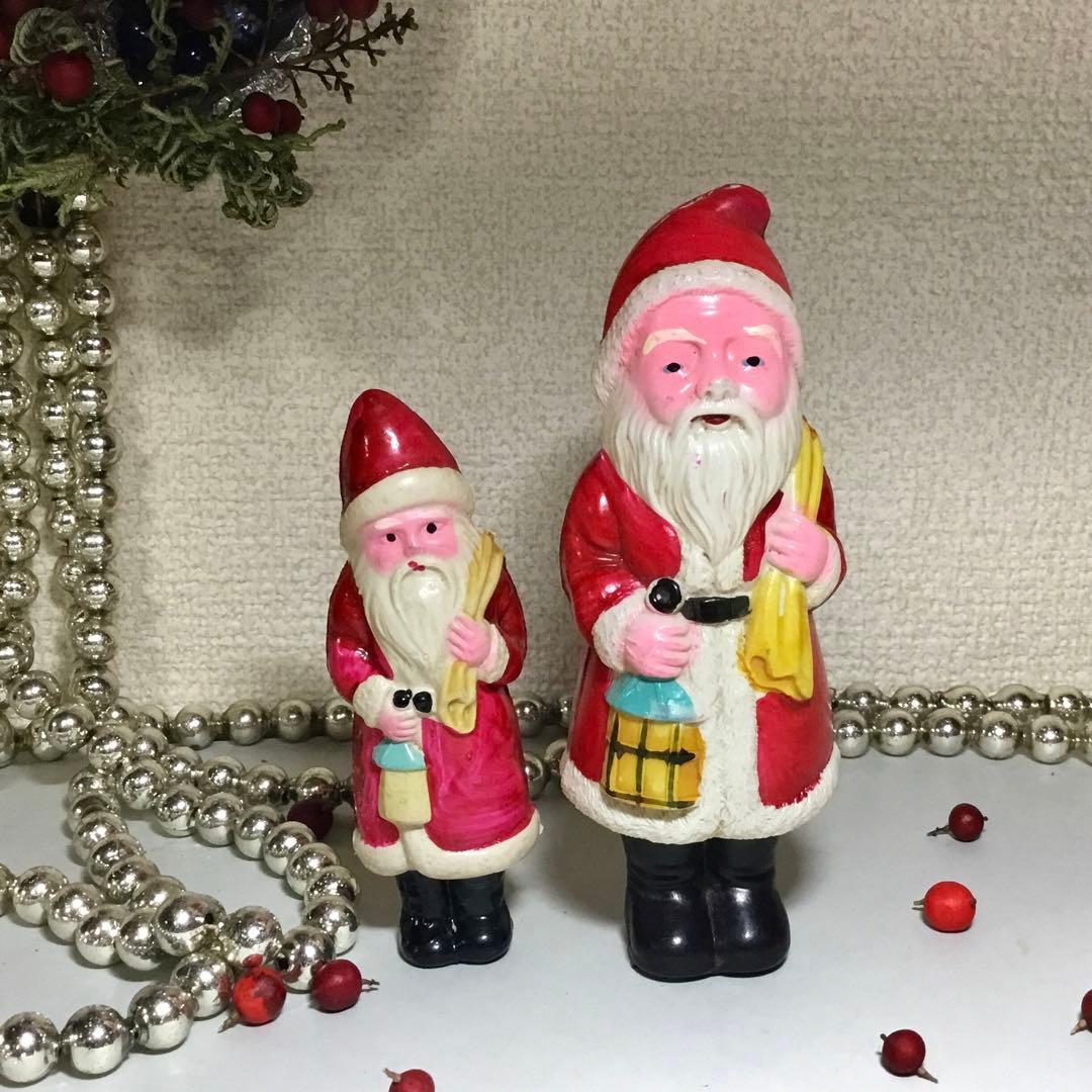 セルロイド◆サンタクロース*2体◆オキュパイドジャパン 昭和レトロ