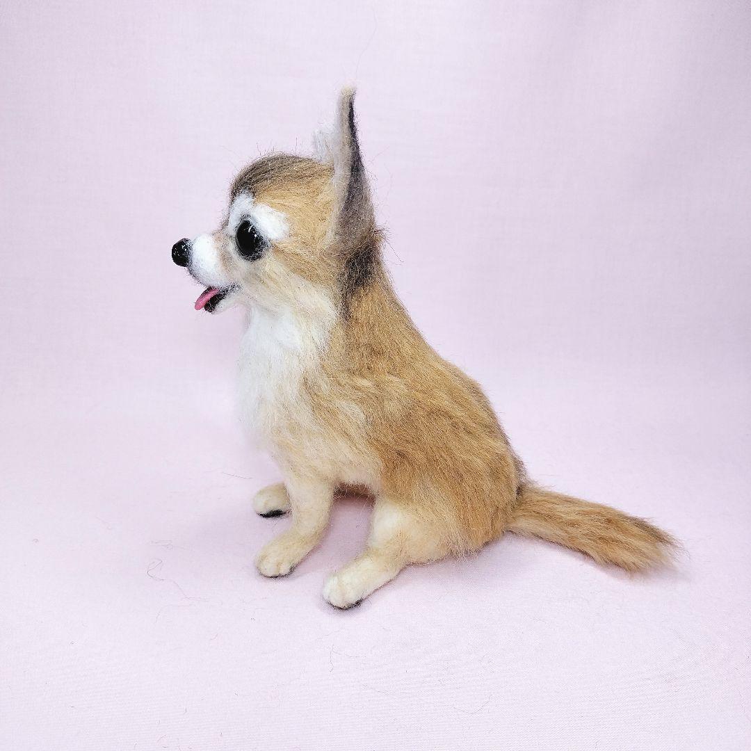 リン様 羊毛フェルト チワワ ハンドメイド 犬