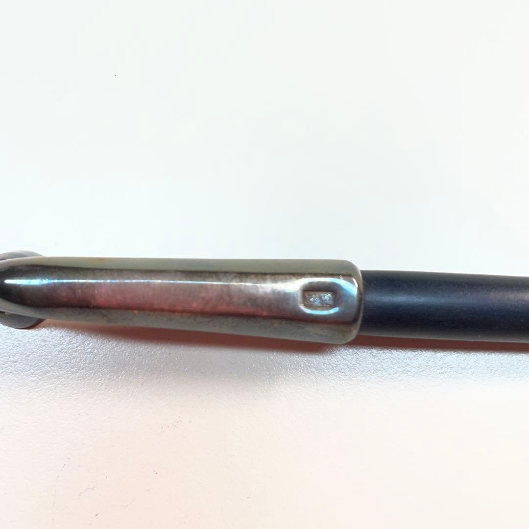 煙管　純銀製刻印　六角形