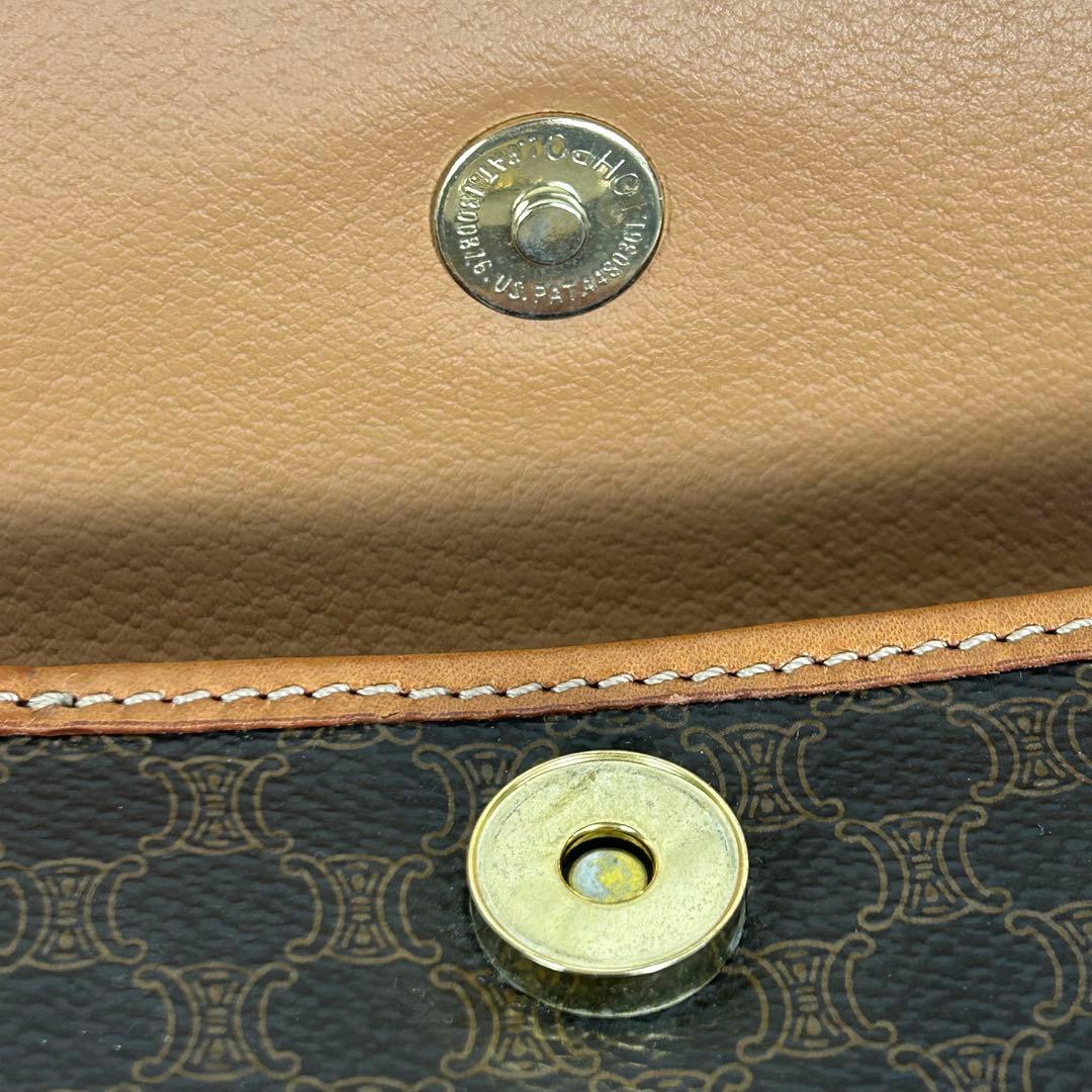 タニベン CELINE セリーヌ マカダム柄 化粧ポーチ バニティ