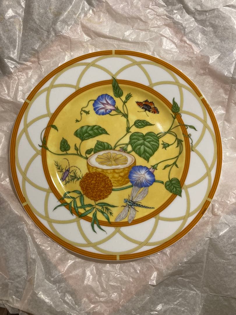 エルメス HERMES 皿　花柄　陶器